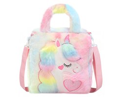 Unicorn Schoudertas - Multi | 23 x 23 x 9 cm | Polyester / Acryl | Fashion Favorite