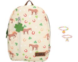 Zebra Rugzak Paard - kinderrugtas, rugtas, kinderrugzak, schooltas + armbandje