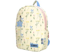 Zebra Trends Saar Rugzak - Rugtas - Kids - Girls - Kinderen - School - Crème bloemen.