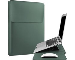 15,6-inch laptophoes - Geschikt voor MacBook Pro 16/15,4-inch MacBook Pro 15, Mac Air 15 Waterdichte zachte 15-16 inch computerhoes, Geschikt voor HP en Dell, 15-inch laptophoes, Groen
