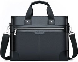 Akte tas - Laptop tas - Tas - Dames en Heren tas - Werk tas - Zakelijke tas - Reis tas - Zwart