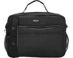 Beagles Originals Arturo Transavia & Wizz Air Reistas 40x30x20 - Maximale Inhoud - Handbagage Tas 40 x 30 x 20 cm - Altijd Gratis Mee Aan Boord van het Vliegtuig - TUI Gegarandeerde Handbagage - Black - Zwart