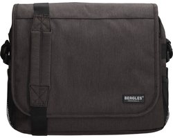 Beagles Originals College Laptop Tas - Messenger Bag - Reportertas 17 inch Laptop Vak - Business Werk School Tas - Zwart.