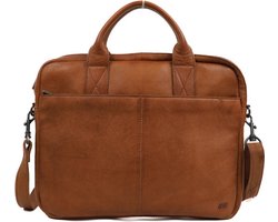Bear Design Delphi Leren Laptoptas - 14 inch - Cognac