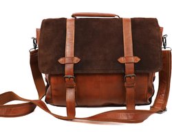 Bear Design Dijn Aktetas - Cognac