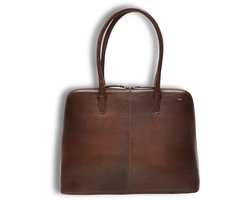 Berba | Lucca | Laptop tas | Business Bag | 15.6 inch Laptop | Dames | Chocolate | Leer
