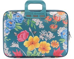 Bombata - Peonia - Laptoptas - 15 inch - Blauw