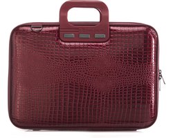 Bombata Shiny Cocco 15 inch Laptoptas - Dames - 15,6 - Glimmende Krokoprint - Rood