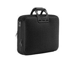 Bombata Trama Business Laptoptas 15 / 15.6 / 16 inch - Vlechtpatroon - Dames en Heren - All Black / Zwart