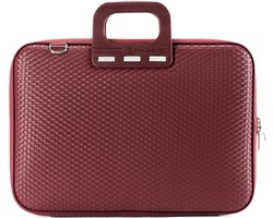 Bombata Trama Laptoptas met Vlechtpatroon - 15 / 16 inch - Dames - Bordeaux Rood