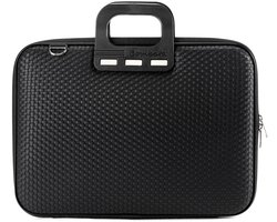 Bombata Trama Laptoptas met Vlechtpatroon - 15 / 16 inch - Dames en Heren - Zwart