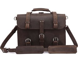 Bruce Stevige Lederen Tas