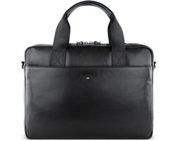 bugatti business tas afzonderlijke gevallen met laptopvak Romeo Briefcase Black zwart