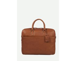 Burkely Antique Avery Laptopbag 17" - Laptoptas - Volwassenen - Cognac