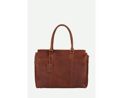 Burkely Fundamentals Antique Avery Laptopbag 1-Zip 15.6'' - Laptoptas - Volwassenen - Cognac
