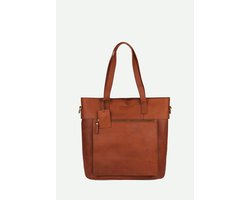 Burkely Fundamentals Vintage Jade Workbag 14'' - Laptoptas - Volwassenen - Cognac