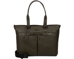 Burkely Minimal Mason Workbag 15,6'' - Laptoptas - Volwassenen - Groen