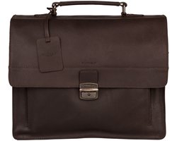 BURKELY Vintage Scott Briefcase 2-Comp. Heren Aktetas - Bruin