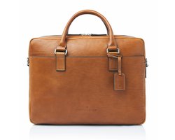 Castelijn & Beerens - Heritage Rick Laptoptas 15,6 RFID | lichtbruin -