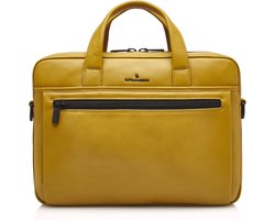 Castelijn & Beerens Nappa X Charlie Laptop / Tablet Tas 15.6'' geel