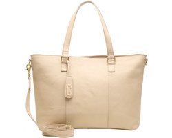 Chabo Laptoptas / Werktas - Dames - 15.6 inch - Leer - Chabo - Beige