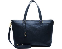 Chabo Laptoptas / Werktas - Dames - 17 inch - Leer - Chabo - Blauw