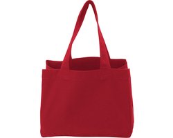 Cottover TOTE BAG HEAVY SMALL - GOTS GECERTIFICEERD 141030 - Rood - One size