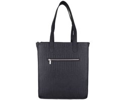 Cowboysbag Laptoptas / Werktas / Aktetas Dames - 13 inch - Krokodillenprint - Buckley - Zwart Croco