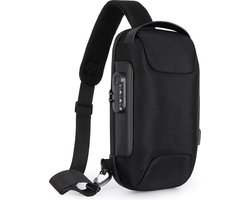 Crossbodytas - Sling Bag - Borsttas - Anti Diefstal & Waterdichte - Met USB - Crossbodytassen -Stijlvolle En Praktische Slingbag - Crossbody Tas Voor Dagelijks Gebruik, Wandelen, Reizen & Festivals