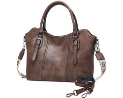 Dames Handtas - Lichte Schoudertas voor Laptop en School - 15.6 Inch