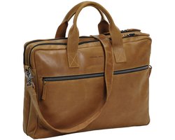 Daniel Ray Armidale Leren Laptoptas 16,4 inch - Cognac