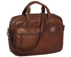 Daniel Ray Cleveland Leren Laptoptas 15 inch - Cognac