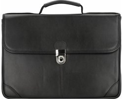 Davidt's Synthetische Werktas - Luxe Zwarte Aktetas voor Heren