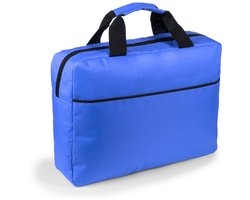 Documententas - blauw - aktetas - 1 hoofdvak - 38 x 30 x 9 cm - polyester