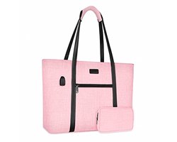 Draagbare laptop tas voor vrouwen - Werk, reizen, en zakelijke computertas met kleine portemonnee