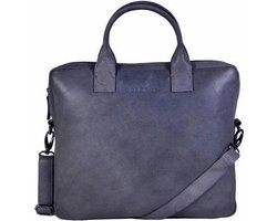 DSTRCT Fletcher Street Laptoptas - 14 inch - Blauw/grijs
