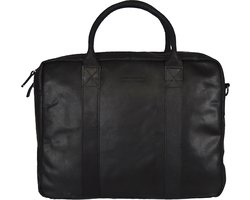 DSTRCT Laptoptas / Werktas - Dames - 15.6 inch - Leer - Main Street - Zwart