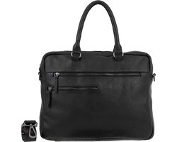 DSTRCT Raider Road Arizona Leren Laptoptas - 15,6 inch - Zwart