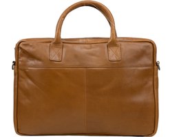 DSTRCT State Street Laptoptas 17 inch cognac