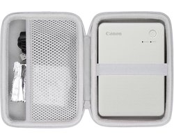 Duurzame Hard Travel Case voor Canon SELPHY QX20 en QX10 - Bescherming voor Draagbare Fotoprinter, Wit
