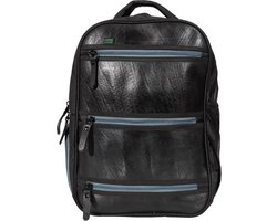 Ecowings Black Tiger rugzak van autoband - met grijze rits