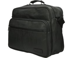 Enrico Benetti Rotterdam 66621 Laptoptas met 15" laptopvak / reportertas - Zwart
