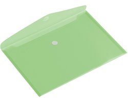 Enveloptas HF2 A5 liggend, transparant groen