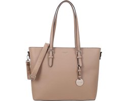 Flora & Co Laptoptas / Handtas Dames - 15.6 Inch - Clara Paris - Beige / Taupe
