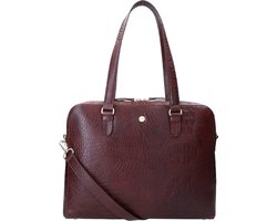 Fmme Claudia Croco Laptoptassen - Bruin