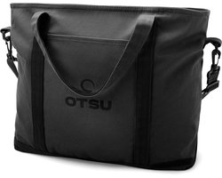 Grote donkergrijze premium tote bag