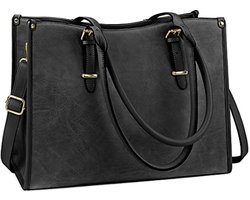 Grote Laptoptas voor Dames - 15,6 inch Luxe Schoudertas voor Werk en School