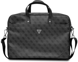 Guess 4G PU Triangle Logo Laptoptas 15 tot en met 16 inch - Zwart