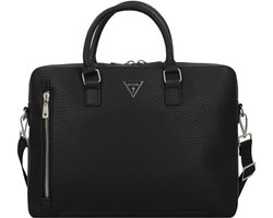 GUESS Business tas Laptoptas met laptopvak Torino Briefcase Black Zwart