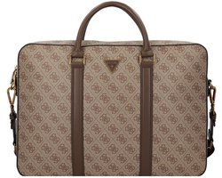 GUESS business tas met laptopvak Milano Laptop Bag Beige / Brown Lichtbruin